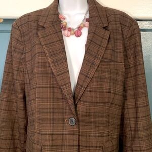 Croft & Barrow Plaid Blazer